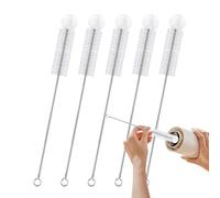 Cepillo de depurador de botella, cepillo de limpiador de botellas, Cepillos de botella de agua para la limpieza, Accesorios de lavandera de mango de 5x de largo, accesorios de cocina flexibles para la