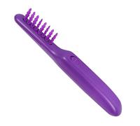 Cepillo de desenredado eléctrico Dual Use un peine de masaje iones negativo para la herramienta de peinado húmedo y seco con cubierta de cepillo para adultos - Púrpura