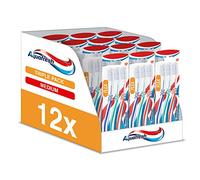 Cepillo de dientes Aquafresh - limpia y Flex, tamaño mediano, 12 paquetes de 3