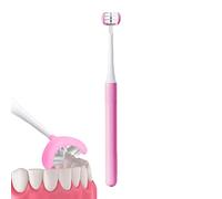 Cepillo de dientes Autismo de 3 lados, Cepillo de dientes de tres lados Autismo Sensorial Cepillo de dientes de Viaje, Cerdas suaves, Limpia cada diente para cubrir completamente el cepillo de dientes