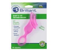 Cepillo de dientes Brilliant Oral Care para beb s. Cerdas suaves de silicona. Limpia suavemente los dientes y enc as sensibles. A partir de los 4