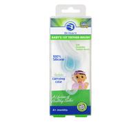 Cepillo de dientes Brilliant Oral Care para beb s. Cerdas suaves de silicona. Limpia suavemente los dientes y enc as sensibles. Incluye estuche t
