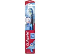 Cepillo de dientes Colgate 360 Total Advanced Floss-Tip con cerdas negras y azules, con energ a solar, unisex para adultos