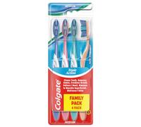 Cepillo de Dientes Colgate Triple Action Refresca el Aliento Medio 4 uds