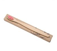 Cepillo de dientes de bambú biodegradable, suave y respetuoso con el medio ambiente, cerdas de nailon, mango ergonómico, diseño familia, 4 unidades