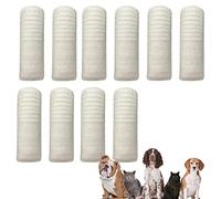 Cepillo de dientes de dedo para perro, 10 unidades | Juego de cepillos de dientes para dedos de 360º, diseño ergonómico, cerdas totalmente circulares para una fácil limpieza dental, cuidado dental para cachorros Cipliko