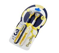 Cepillo de dientes de tres lados con cerdas sensoriales para autismo, cepillo de viaje para niños, cuidado completo de las encías, suave y suave, autismos sensoriales