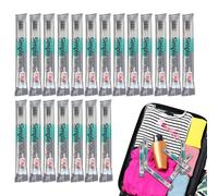 Cepillo de dientes de viaje, kit de cepillado portátil de 20 piezas con pasta de dientes, perfecto para viajes, baño de invitados, hotel, escuela, vacaciones y cuidado diario de higiene personal