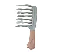 Cepillo de dientes dobles para rizos, masaje del cuero cabelludo, herramienta de peinado, peine de belleza, herramienta suave para desenredar el cabello con efecto de masaje (A, 21 x 8 cm)
