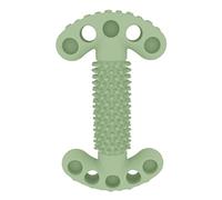 Cepillo de dientes duradero para perros, juguete masticable, dientes de goma suave, punto de limpieza, masaje, pasta de dientes, suministros para mascotas de madera orgánica (A, talla única)