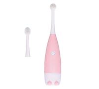 Cepillo de dientes eléctrico - Cepillo de dientes eléctrico sónico para niños pequeños Cepillo de dientes automático para bebés Cepillos de dientes de limpieza de plástico para niños Cepillo(Rosa)
