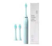 Cepillo de dientes eléctrico con cabezales de cepillo para 180 días, 5 modos de limpieza, 3 dinámicas, 2 temporizadores