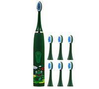 Cepillo de dientes eléctrico de plástico ABS recargable, DormKids para toallas de papel (verde, talla única)