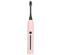 Cepillo de Dientes Eléctrico, Eliminación de Manchas a Prueba de Agua, Cepillo de Dientes con Carga USB para el Hogar, para Viajes, para el Cuidado Bucal(rosado)