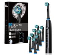 Cepillo de dientes eléctrico giratorio inteligente, totalmente automático, limpieza profunda de residuos dentales, carga tipo C, cuerpo completo, limpiador de dientes para adultos, hombres y mujeres