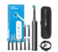 Cepillo de dientes eléctrico giratorio para adultos Orinatola, IPX7, 8 cabezales de cepillo, estuche de viaje, 3 y temporizador inteligente de , carga rápida USB