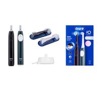 Cepillo de dientes eléctrico - Oral-B - iO 2 Duo - Negro y Verde Bosque - 3 modos - Suave para las encías