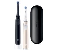 Cepillo de dientes eléctrico Oral-B iO 2 | Paquete de 2 | Negro y Rosa | 2 cabezales | Estuche de viaje