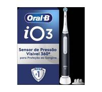 Oral-B iO 3 Matte Adulto Cepillo dental vibratorio Negro, Blanco