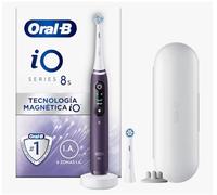 Cepillo de dientes eléctrico Oral-B iO 8S Violeta, 2 cabezales de cepillo, 1 estuche de viaje, diseñado por Braun