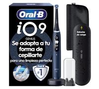 Cepillo de dientes eléctrico Oral-B iO 9 | Azul Zafiro | 1 Cabezal de cepillo | Cargador Magnético Rápido | Estuche de Viaje de Carga Diseño Especial | Bolsa de Viaje Magnética | Edición de Regalo