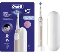 Oral-B iO Series 2 - Cepillo de dientes eléctrico, 1 cepillo, 3 modos de cepillado para el cuidado dental, tecnología magnética, estuche de viaje, diseñado por marrón, rosa calma