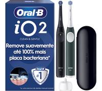 Oral-B Cepillo de dientes eléctrico iO Series 2, paquete doble, cepillo eléctrico, incluye 2 cabezales de cepillo, 3 modos de cepillado para el cuidado dental, bien probado (2,2) de Stiftung