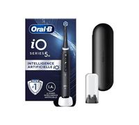 Cepillo de dientes eléctrico ORAL-B iO5 conectado - negro - Bluetooth, 1 cabezal de cepillo y 1 estuche de viaje