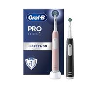Oral-B Pro1 Christmas Pack de 2 Cepillos de Dientes Rosa/Negro