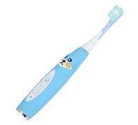 Cepillo de Dientes Eléctrico para Niños, con Forma de Dibujos Animados, Carga USB, Cepillo de Dientes Eléctrico, Suave, Sónico, Ligero, IPX7, Resistente Al Agua para Mayores de 4(Perrito azul T4)