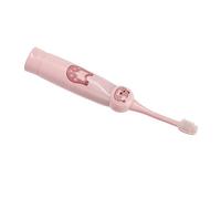 Cepillo de Dientes Eléctrico Para Niños, Patrón de Dibujos Animados Cepillo de Limpieza de Dientes Producto de Regalo Potencia 1W Con Cabezal de Cepillo Para Niños(Rosa),kit de cepillo de dientes