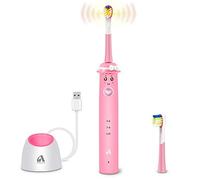 Cepillo de dientes eléctrico sónico para niños y adolescentes, diseño de dibujos animados, Cepillo de dientes resistente al agua USB inalámbrico Proalpha de carga rápida con memoria de modo