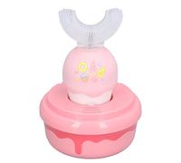 Cepillo de dientes eléctrico USB Diseño de secado al aire Cepillo de dientes en forma de U Automático inteligente para el cuidado bucal de los niños (Rosa)