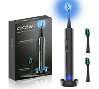 Cecotec Cepillo de Dientes Eléctrico Sónico con Pantalla ToothCare WhiteTeeth Premium. Whitening Tech, No daña el Esmalte, Luz LED Azul, 3 Modos, Autonomía 180 Días, Base de Carga y 2 Cabezales, IPX7