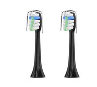 Cepillo de dientes eléctrico, X1 X3, compatible con Xiaomi Mijia, blanqueamiento dental ultrasónico, higiene bucal, adulto(2pas black)
