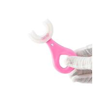 Cepillo de dientes en forma de U, cepillo de dientes para niños, cepillo de dientes de silicona, cepillo de dientes manual, limpiador de cepil