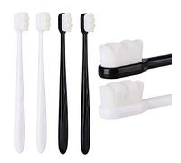 Cepillo de dientes extra suave, ultra suave, cepillo de dientes para adultos micro nano 15000 cerdas de hilo dental buen efecto de limpieza para dientes sensibles recesión oral de encías