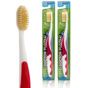 Cepillo de dientes manual suave MOUTHWATCHERS (paquete de 2) para adultos, ultra limpio, ideal para dientes y enc as sensibles, de Dr. Plotka's.