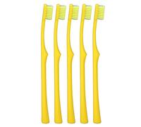 Cepillo de Dientes para el Hogar, Cómodo Cepillo Interdental de Ahorro de Mano de Obra de Limpieza Profunda de 5 Piezas para el Dormitorio (Amarillo)