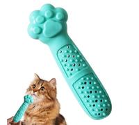 Cepillo de dientes para gatos, juguete interactivo de goma para masticar hierba gatera, cuidado de gatos, juguetes de dentición para gatos de interior, limpieza de dientes y masaje