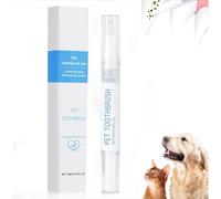 Cepillo de dientes para mascotas, bolígrafo de limpieza de dientes de perro, blanqueamiento y limpieza de dientes de gato/perro, removedor de sarro de perro para dientes, sustancia vegetal natural,