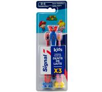 Cepillo De Dientes Para Niños Extra Suave 0-6 Años 1 X 3 Piezas Super Mario Bros
