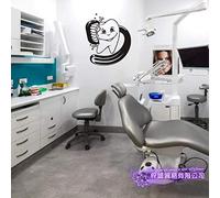 Cepillo De Dientes Pegatina De Diente Clínica Dental Calcomanía Dental Cartel De Baño Vinilo Arte Pared Calcomanía Mural Decorativo 40X46Cm