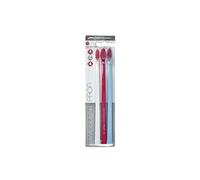 Cepillo de dientes suave Swissdent Profi, trio (3 unidades) extrasuave, blanco, rosa, azul