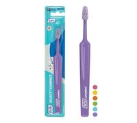 Cepillo de Dientes TePe Select Compact, Medio, Colores Surtidos, 1 ud. | Limpieza eficaz y de fácil acceso con cabezal cónico, Cepillo de dientes mediano para adultos