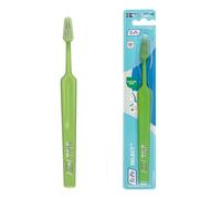 Cepillo de dientes TePe Select, Medio, 1 ud., eficaz para eliminar la placa con cabezal cónico, limpieza respetuosa con cepillo de dientes mediano para adultos (Paquete de 6)