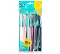 Cepillo de Dientes TePe Select, Suave, Colores Surtidos, 6 ud. | Eficaz para eliminar la placa con cabezal cónico, Limpieza respetuosa con cepillo de dientes de cerdas suaves