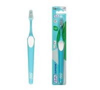 Cepillo de dientes TePe Supreme, Suave, 1 ud., limpieza eficiente con filamentos en dos niveles, cepillo de dientes de cerdas suaves para adultos