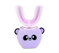 Cepillo de dientes ultrasónico impermeable en forma de U para niños de silicona automático inteligente cepillo de dientes eléctrico inteligente 360 grados de limpieza USB recargable