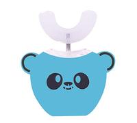 Cepillo de dientes ultrasónico impermeable en forma de U para niños de silicona automático inteligente cepillo de dientes eléctrico inteligente 360 grados de limpieza USB recargable